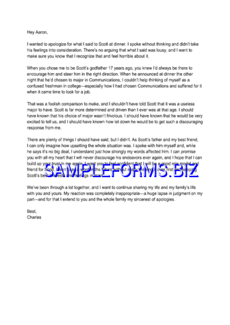 Sample Apology Letter 3 pdf free